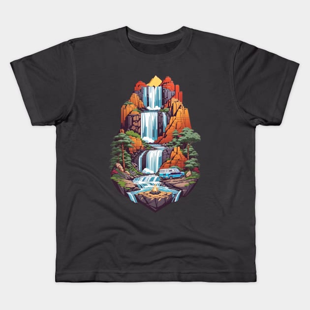 The Mayan Spot Kids T-Shirt by Caravan Temple